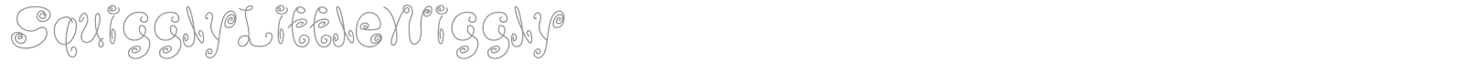 Squiggly Little Wiggly font preview